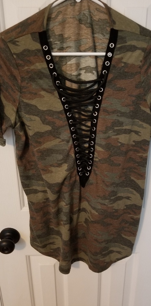 Deep v-neck top